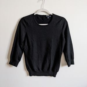 Banana Republic Black Pearl Button Sweater